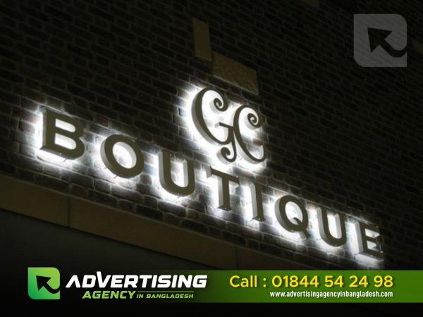 Acrylic 3D Letter Led Signage Acrylic SS Top Letter Signage