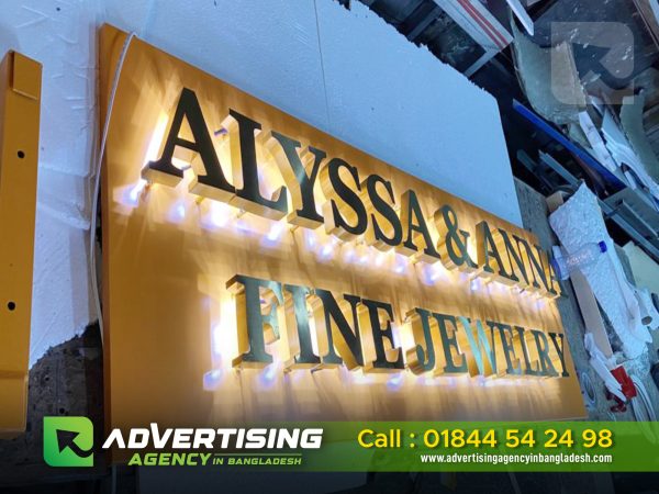 3D Acrylic Letter LED Sign ACP Board